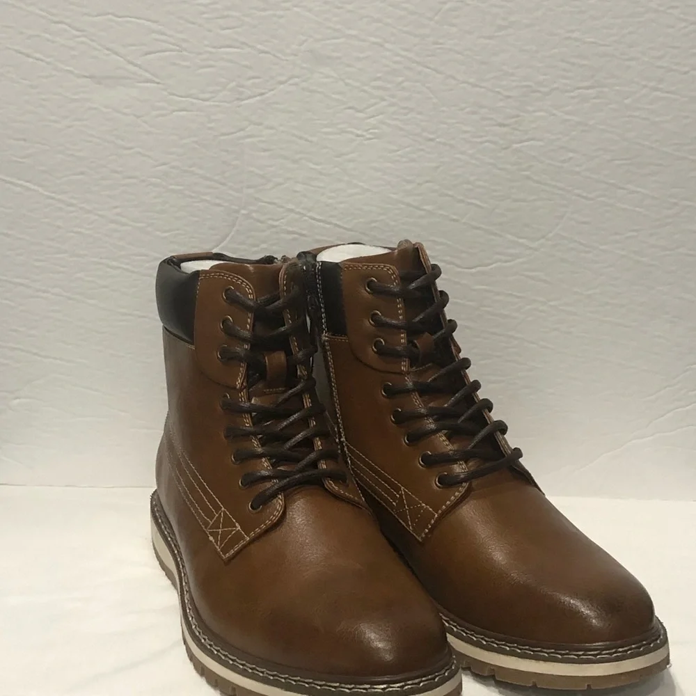 COPY - Jaxson boot Chelsea side zipper brown round toe